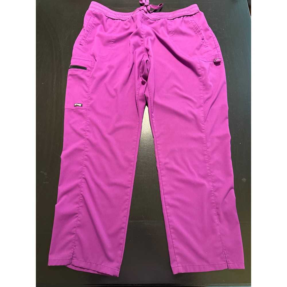 Greys Anatomy by Barco Purple Spandex Stretch Scrub Pants Women 3XL GRS558‎